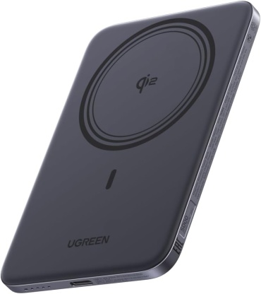 Внешний аккумулятор Ugreen MagFlow Air Qi2, PB580 (75984B) UGREEN 5000 мАч 20 Вт темно-серый