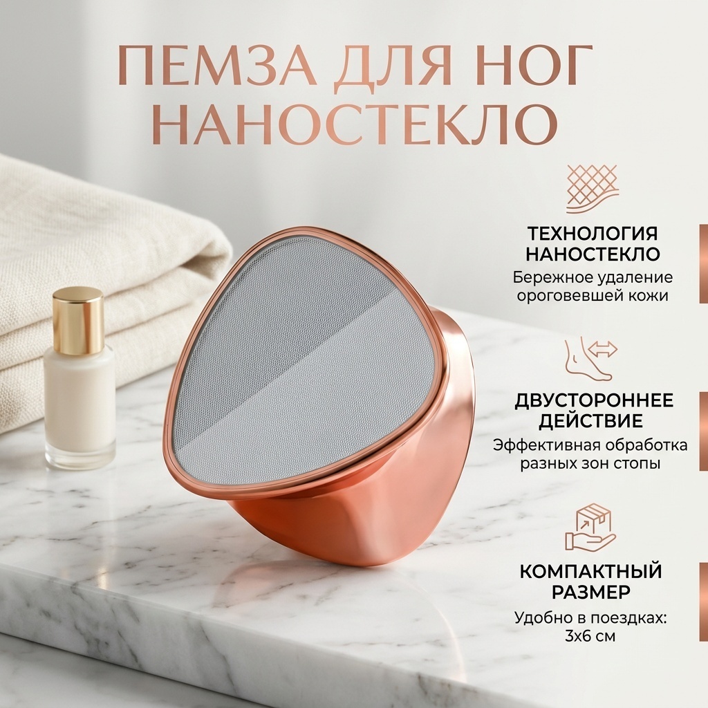 Пемза для ног Наностекло 1 шт
