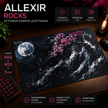 ALLEXIR Rocks 900x400x3 мм рисунок