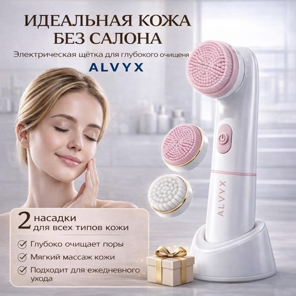 ALVYX электрическая щеточка для очищения лица