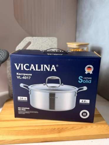 Кастрюля 4.6 л, Vicalina Solid нержавеющая сталь