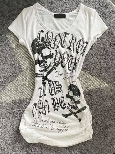 Футболка SHOPITO череп белый
