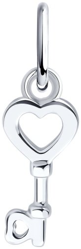 Подвеска Diamant 94-130-02258-1 вес 0.29 г серебро, без вставок