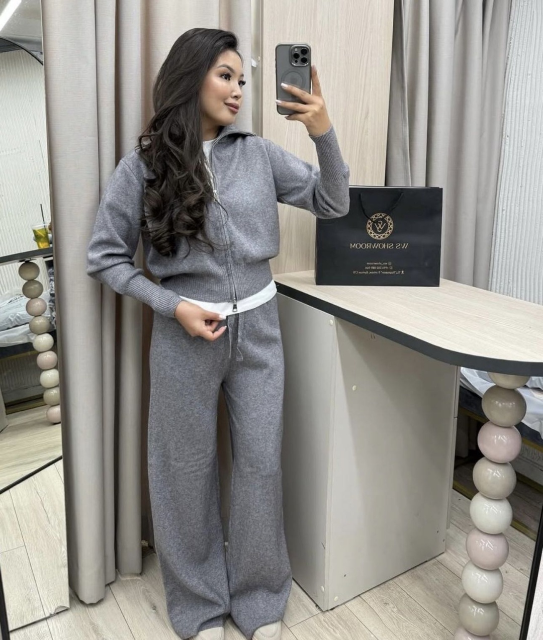 Повседневный костюм ZOOR Collection серый, серебристый