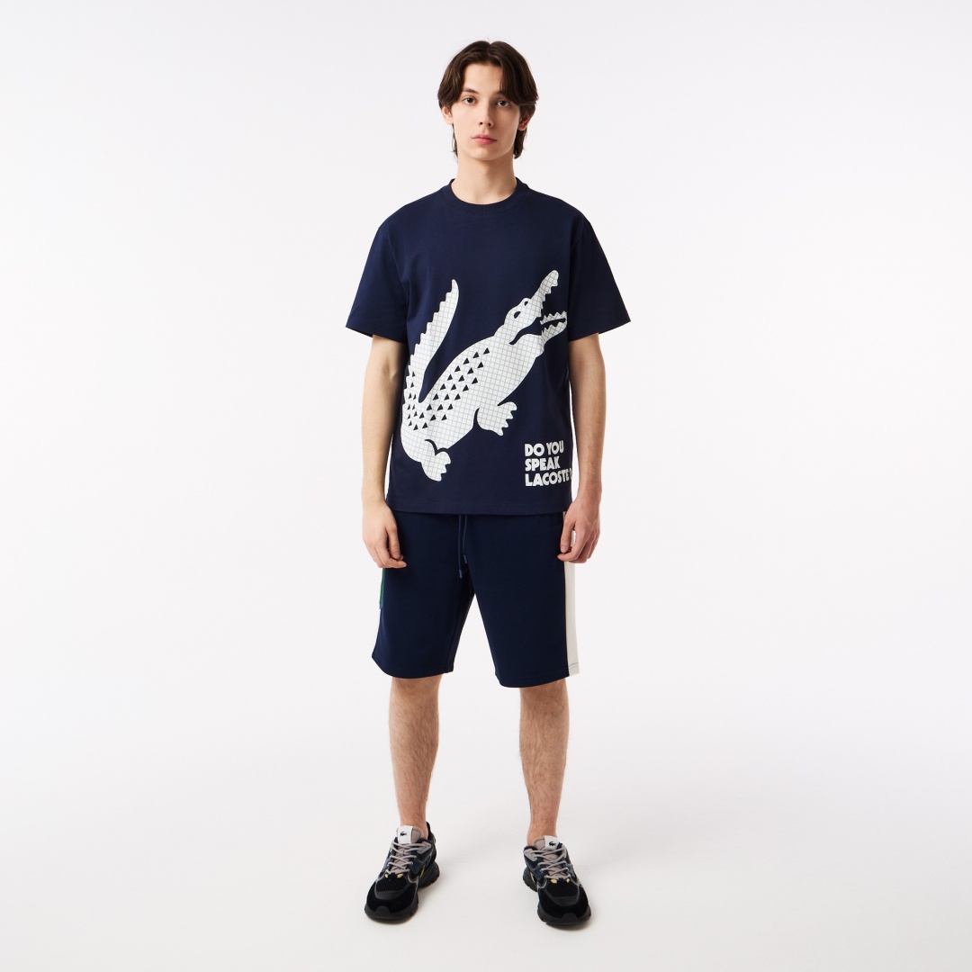 Повседневные шорты LACOSTE темно-синий