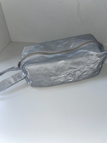 111SKIN косметичка искусственная кожа серебристый 8X20 см
