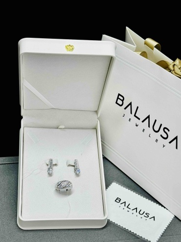 Balausa Jewelry E067(1) вес 8 г серебро, фианит
