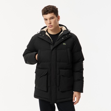 Зимняя куртка LACOSTE черный