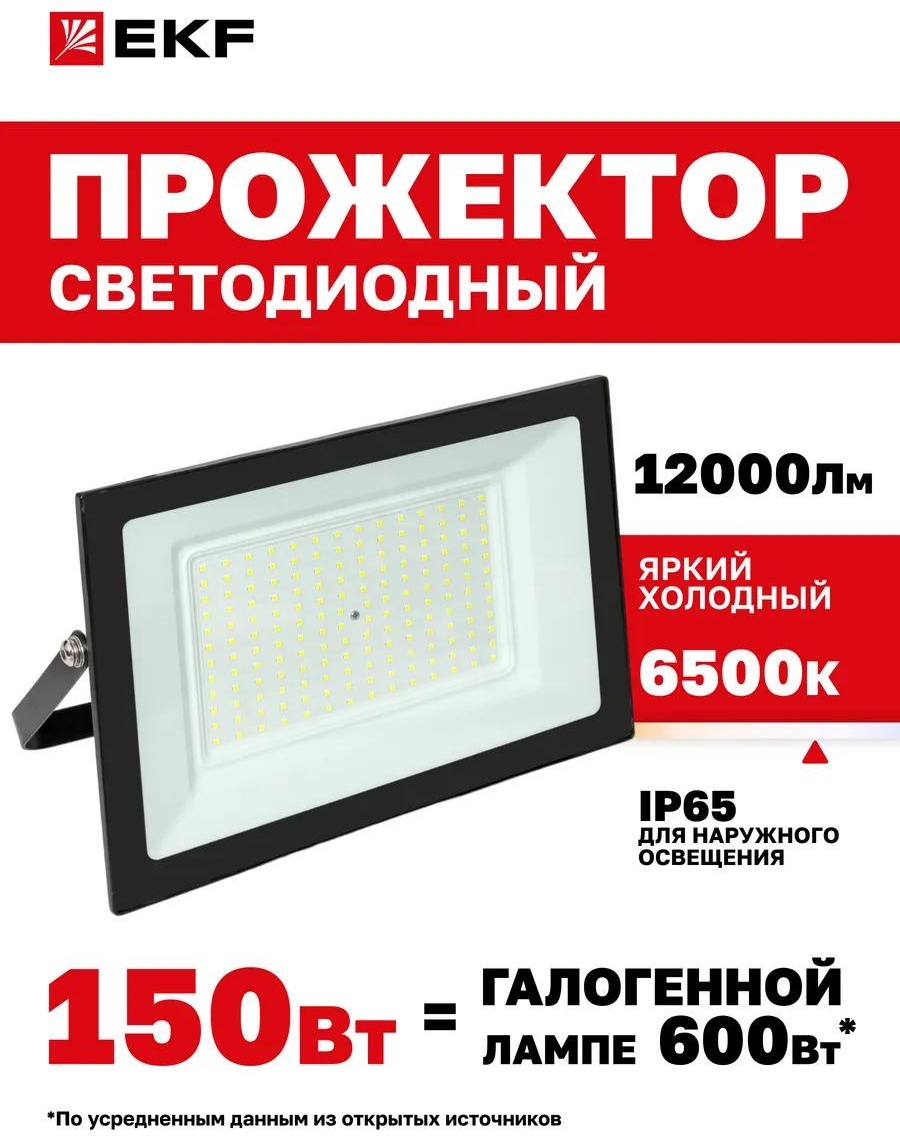 Прожектор на кронштейне 230 Вт, теплый белый