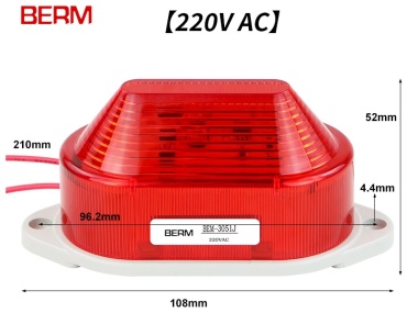 BERM модуль-сирена BEM-3051J RED 220V AC