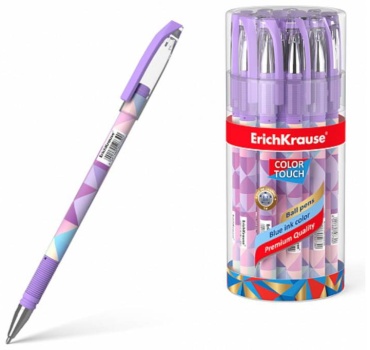 Ручка шариковая Erich Krause ColorTouch Stick Magic Rhombs EK50739 24 шт, 0.35 мм, цвет чернил синий