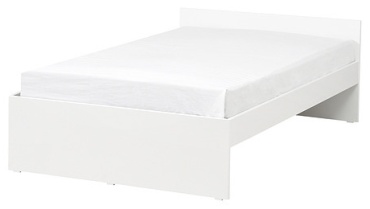 Кровать IKEA VIHALS 006.024.40 односпальная, 120x200 см (без матраса, без подъёмного механизма) белый
