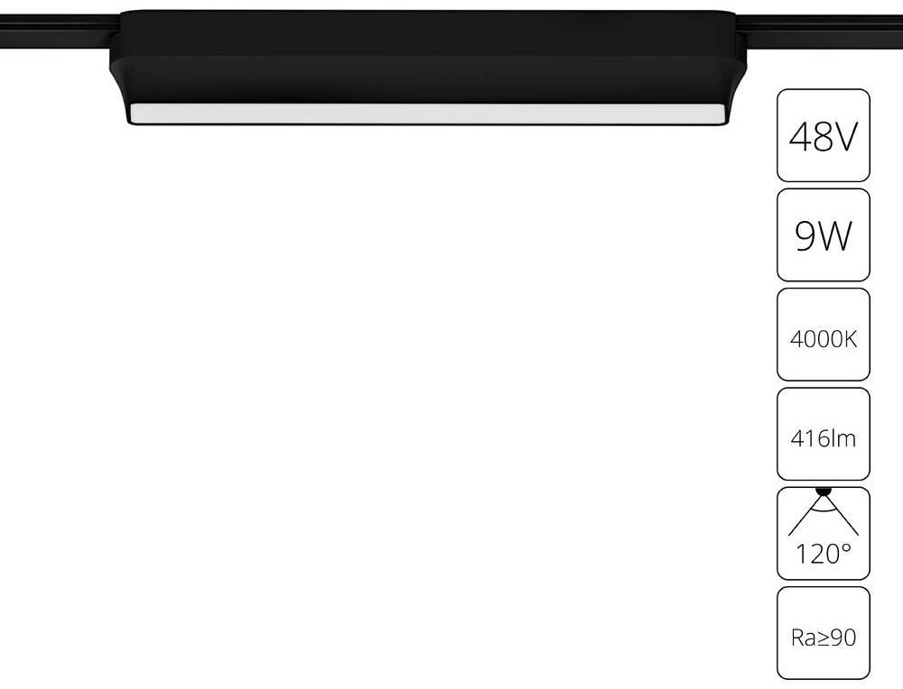 Arte Lamp магнитный трековый светильник RAPID/A6153PL-1BK