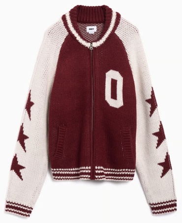 Кардиган Obey бордовый