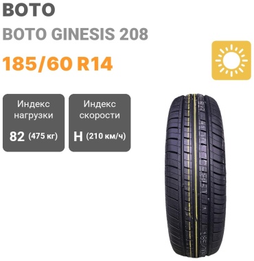 Boto Boto Ginesis 208 185/60 R14 82 H
