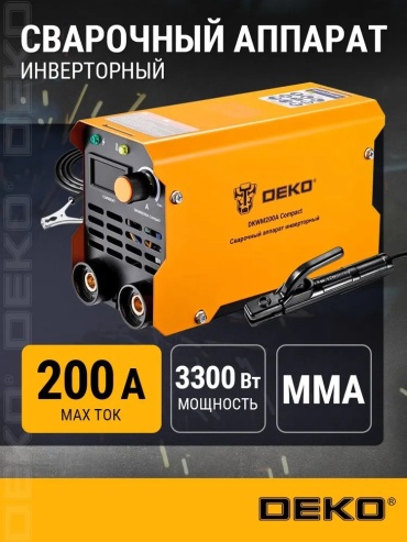 DEKO сварочный инвертор DKWM200A Compact (ручная дуговая сварка (MMA))