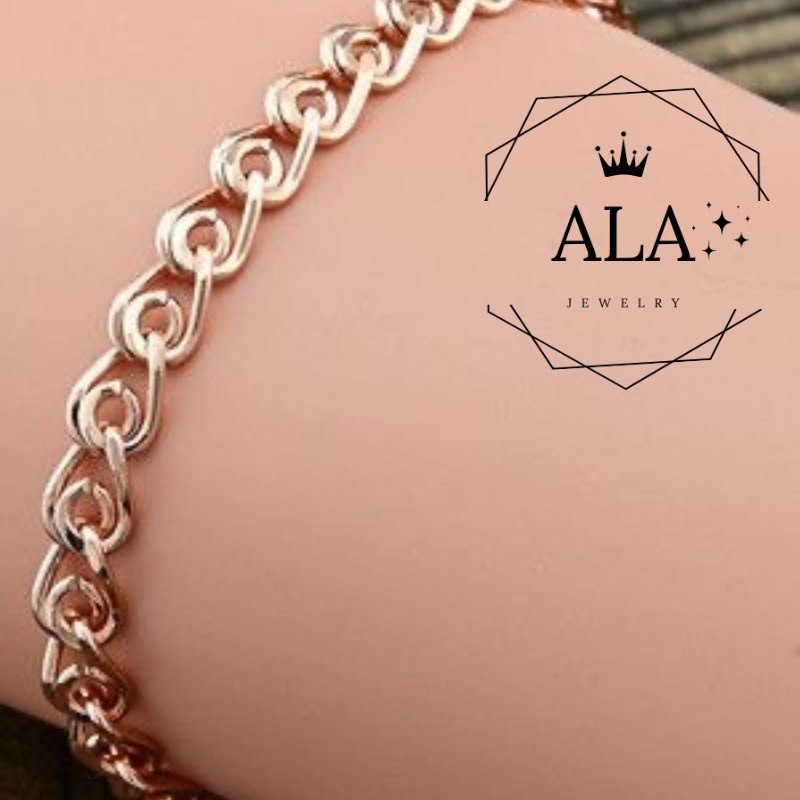 ALA AGBRLOVE-0363 длина 19 см, вес 2.51 г золото, плетение лав
