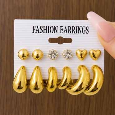Набор Fashion Earrings бижутерный сплав, стекло