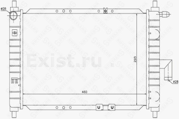 WXQP радиатор основной 550457