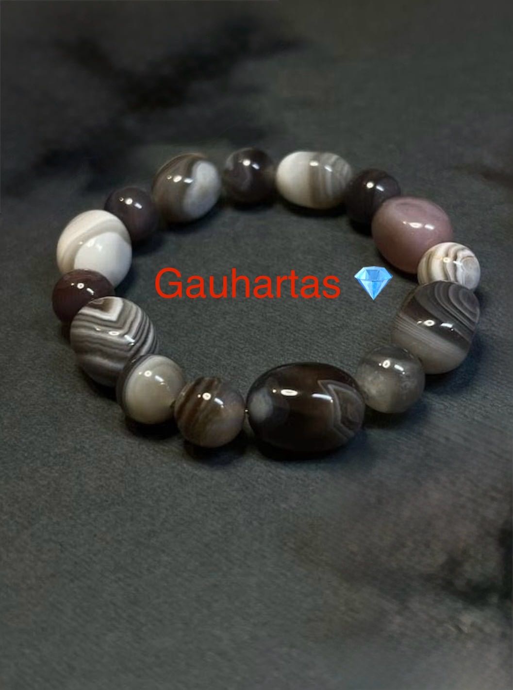 Gauhartas длина 18.19 см натуральный камень, агат