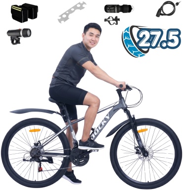 Велосипед Roocky wt27.5 2026 19 дюймов серый