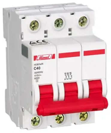 Himel автоматический выключатель 3P 2 A, 4.5 кА, 415 В