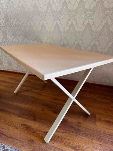 Обеденный стол QONAQ_RBD Верзалит, 150х80x75 см, камень, бежевый