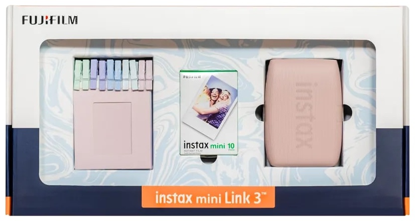 Компактный фотопринтер Fujifilm Instax mini link 3 розовый