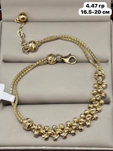 Sandu gold 76897651 длина 17 см, вес 4.47 г золото, плетение фантазийное