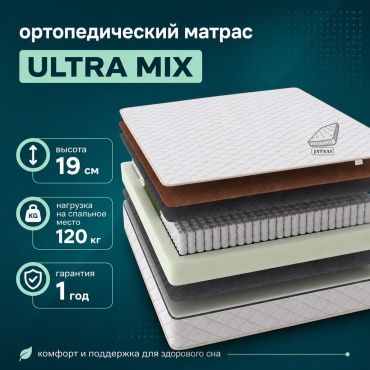 Матрас Jatsai Matras ULTRA MIX, 200x200x19 см