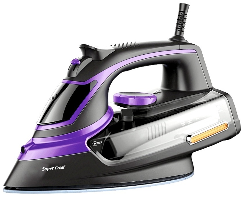 Утюг Super Crest SCT-1007 черный, фиолетовый