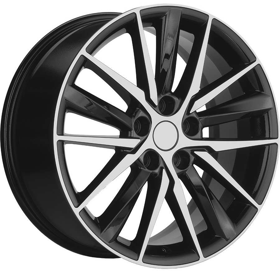Carwel Алдан 1807 8x18/5x114.3 D60.1 ET50 4 диска черный, серебристый