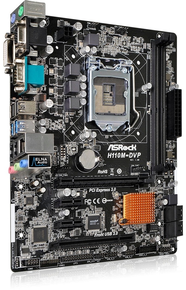 Материнская плата ASRock H110M-DVP