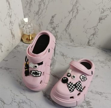 Шлепанцы Style розовый, серебристый