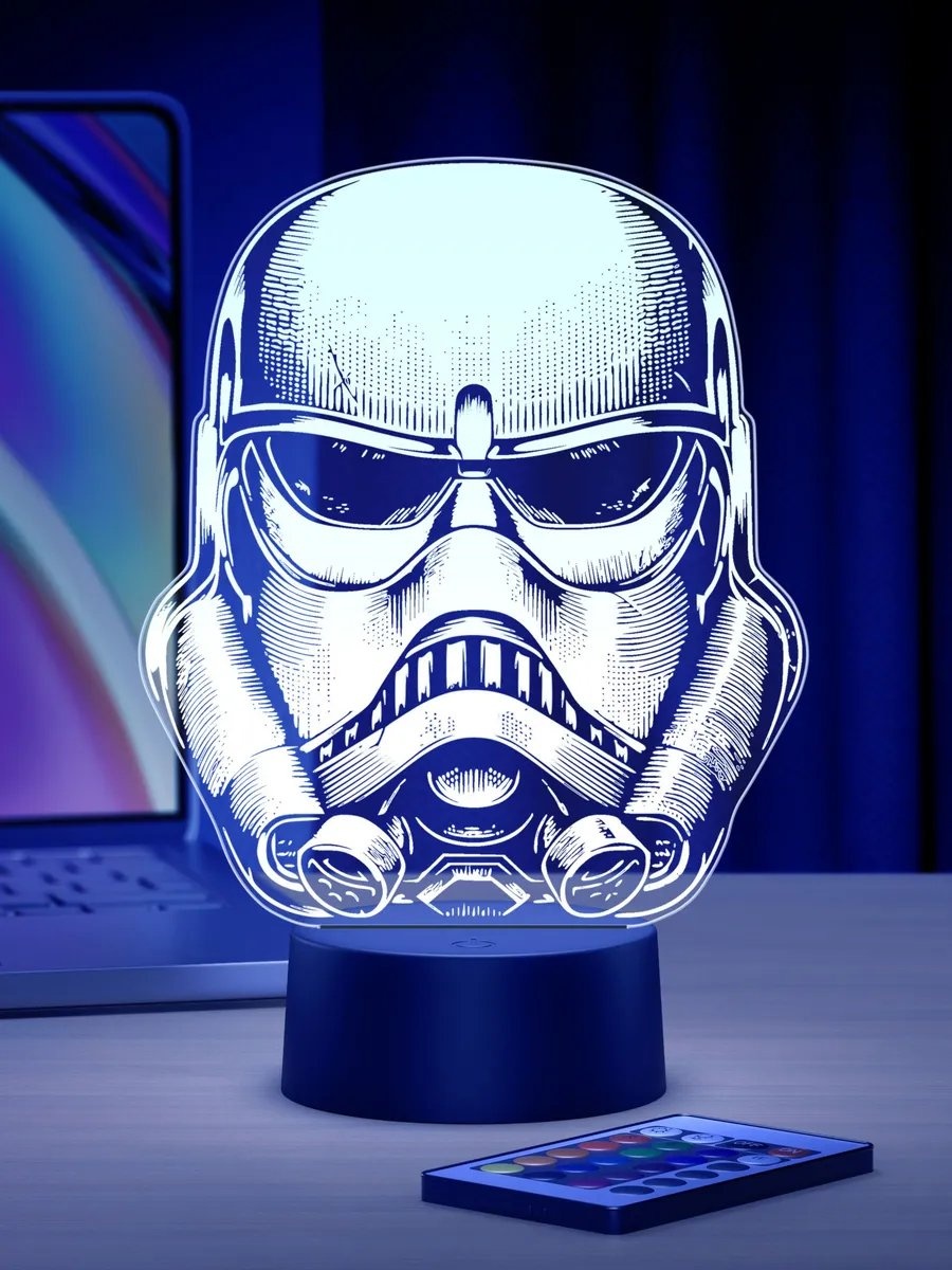 Ночник детский в USB разъем Ночник Штурмовик Звездные Войны Star Wars, разноцветный