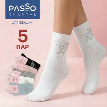 Носки Passo chantal 5 пар мультиколор 35-39
