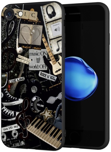 Чехол Mcover для Apple iPhone 7, iPhone 8, iPhone SE рисунок