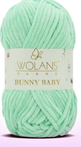 Моток WOLANS Banny Baby 100-57 ментол 120 м 100 г