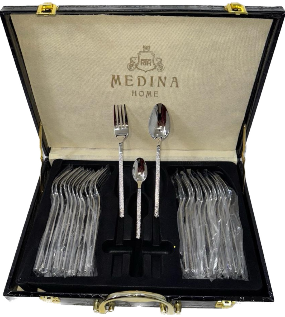 Набор столовых приборов Medina 36 шт, серебристый MH-02