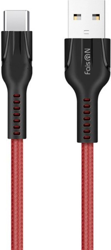 Кабель FaisOn USB 2.0 (M), USB TypeC (M), 1 м, HU31 красный