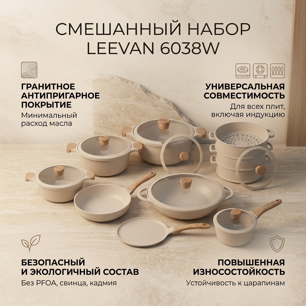 Смешанный набор Leevan 16 в 1