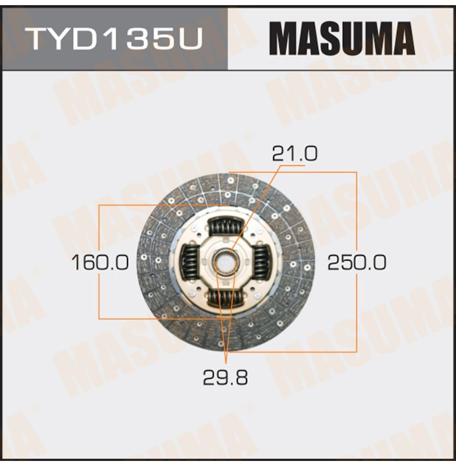 MASUMA диск сцепления TYD135U