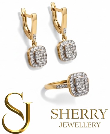 SHERRY 85207 вес 6.46 г золото, фианит