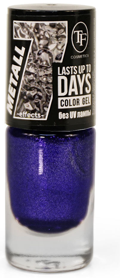 TF cosmetics лак Color Gel METALL 345 Сапфировое золото 8 мл