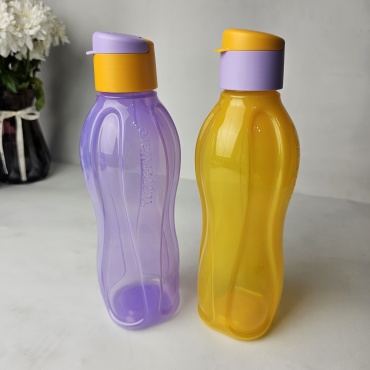 Бутылка Tupperware 0.75 л оранжевый, фиолетовый, флип-топ, полипропилен