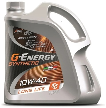 Синтетическое G-Energy Synthetic Long Life 10W-40 4 л