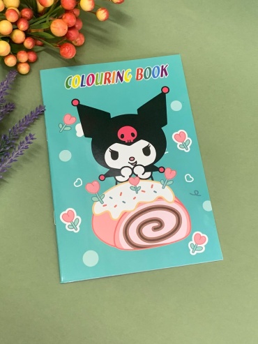 Мини раскраска с персонажем Куроми (Kuromi) из вселенной Sanrio