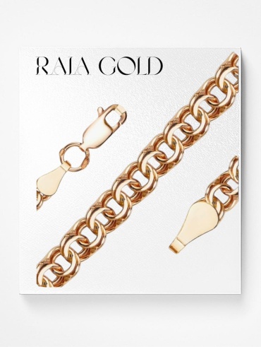 Raia Gold 123TR8794 длина 55 см, вес 9.14 г золото, плетение бисмарк