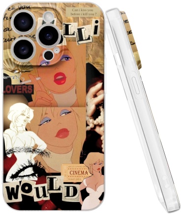 Чехол Mcover для Apple iPhone 15 Pro рисунок