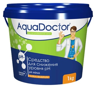 Химия для бассейна AquaDoctor Ph минус гранулы 1 кг,